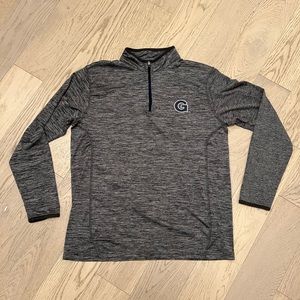 Very Good condition Coloseum Georgetown Hoyas Gray Heather Medium Quarter Zip